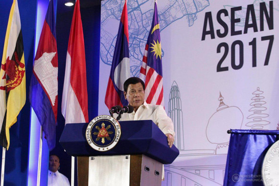 Tổng thống Philippines Rodrigo Duterte chủ trì Hội nghị Cấp cao ASEAN lần thứ 30. Ảnh: Presidential Photographers Division