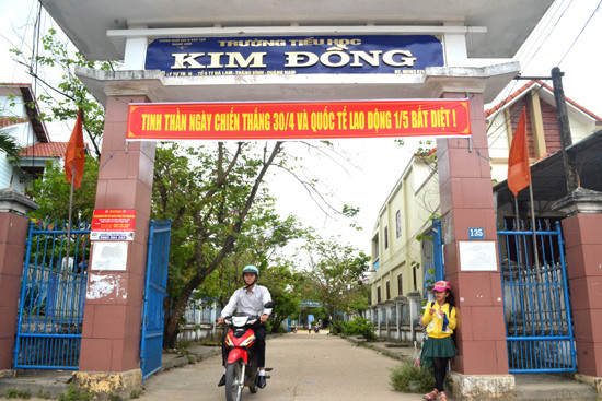Trường Tiểu học Kim Đồng là địa điểm Văn thánh Thăng Bình ngày trước. Ảnh: N.Q.V
