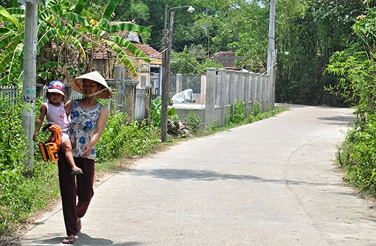 Người dân thôn An Hòa (xã Tam An) sẽ bắt tay xây dựng khu dân cư nông thôn mới kiểu mẫu. Ảnh: VINH ANH