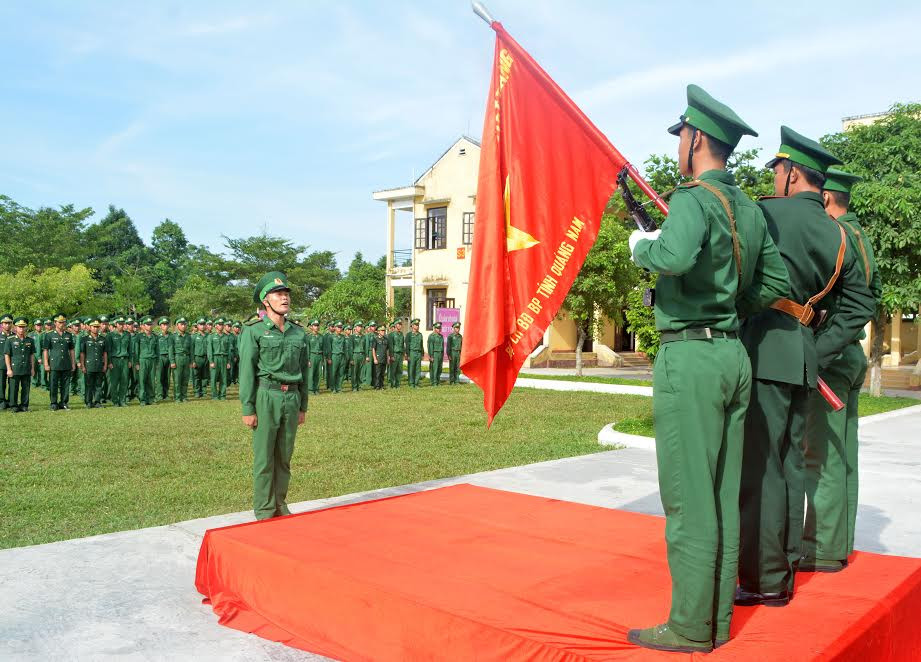 Chiến sĩ mới BĐBP Quảng Nam tuyên thệ dưới cờ