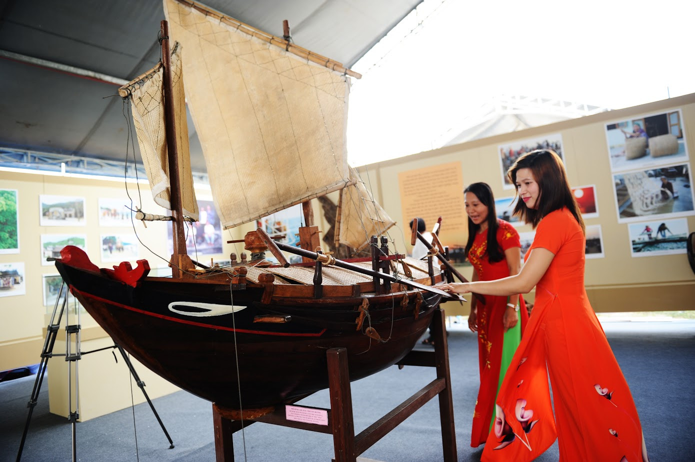 Mô hình một thuyền buồm xứ Quảng Ảnh: MINH HẢI