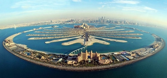 Đảo cọ nổi tiếng ở Dubai 