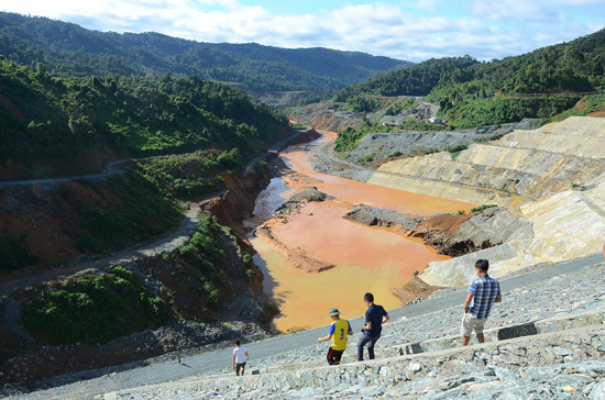  Một góc thủy điện Sông Bung sau sự cố vỡ đường ống dẫn dòng năm 2016.Ảnh: HỮU PHÚC