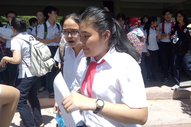 thí sinh tham gia thi lớp 10 THPT năm học 2017-2018 tại Đà Nẵng
