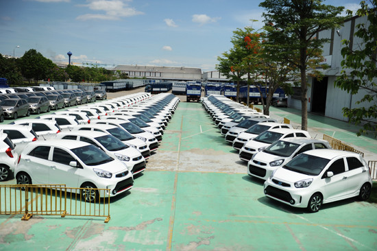 Dòng xe du lịch của Thaco hiện được thị trường ưa chuộn. Ảnh: MINH HẢI