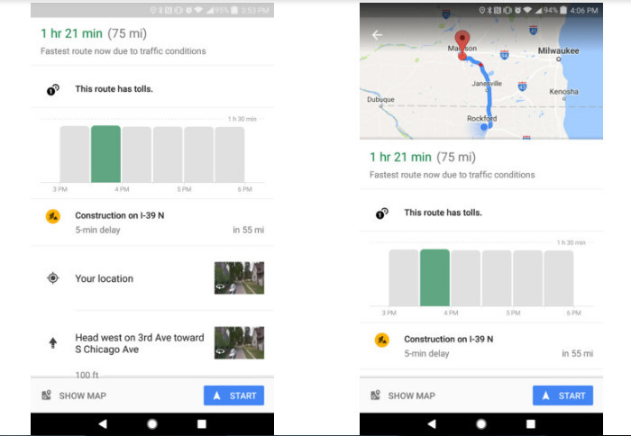 Google Maps trên Android vừa có thêm tính năng cảnh báo giao thông 