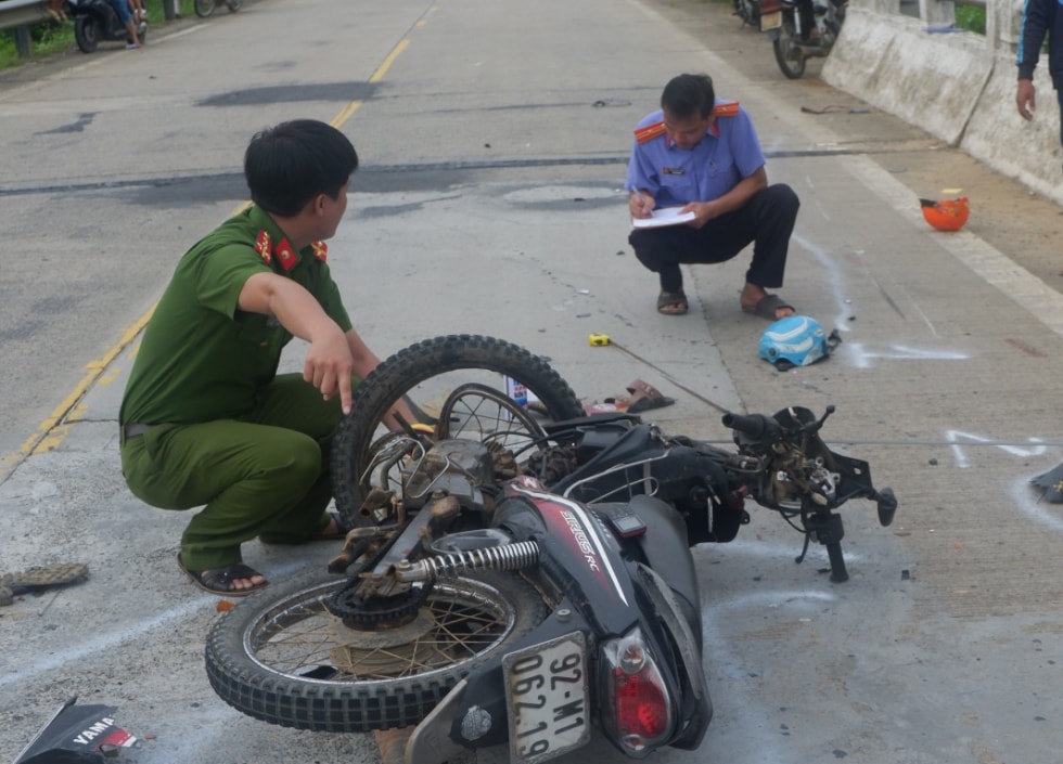 Hiện trường vụ tai nạn. Ảnh: CTV