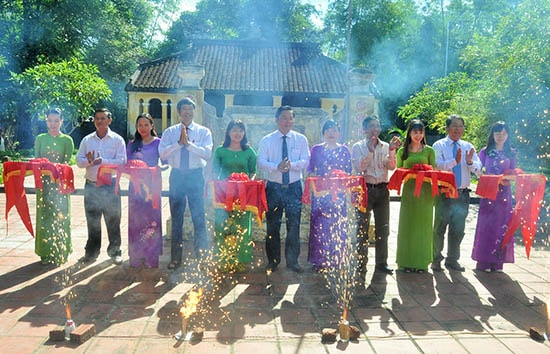 TP.Tam Kỳ khai trương sản phẩm du lịch khu di tích lịch sử địa đạo Kỳ Anh vào dịp Festival Di sản Quảng Nam.Ảnh: X.PHÚ