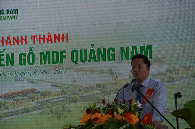 Phó Chủ tịch UBND tỉnh Lê Trí Thanh phát biểu tại buổi lễ