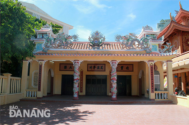 Đình làng Mỹ Khê sau khi trùng tu.