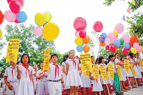 Các trường trên địa bàn tỉnh đã chuẩn bị đầy đủ điều kiện để học sinh bước vào năm học mới. Ảnh: PHƯƠNG THẢO