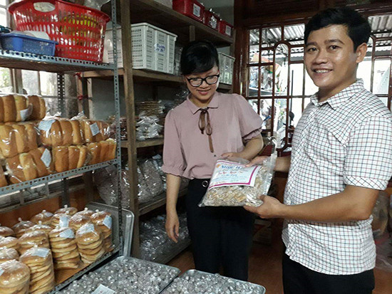 Sản phẩm bánh kẹo Ngọc Hải được thị trường trong và ngoài tỉnh ưa chuộng. Ảnh: D.T