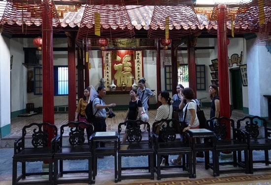 Visiting an ancient house in Hoi An city