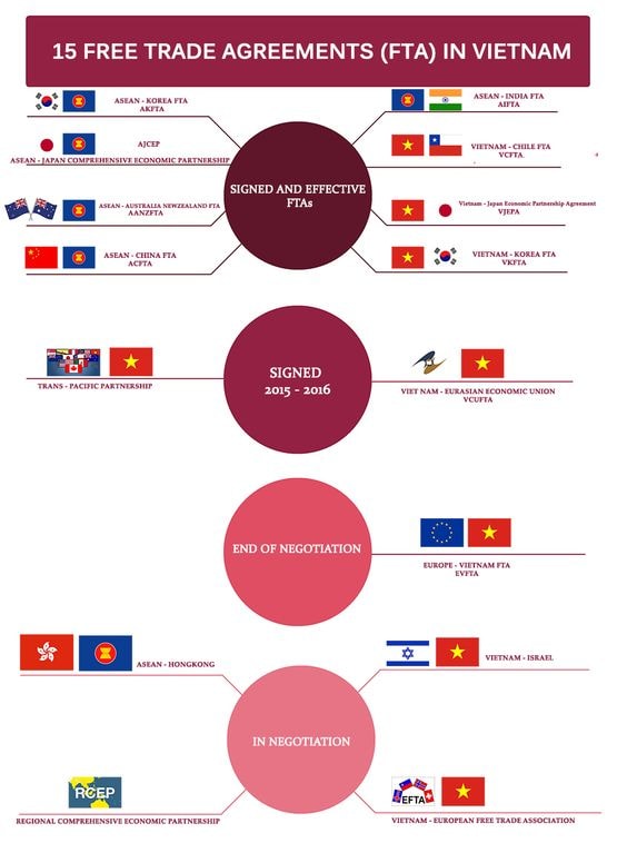 FTAs in Viet Nam.Photo:pinterest.com