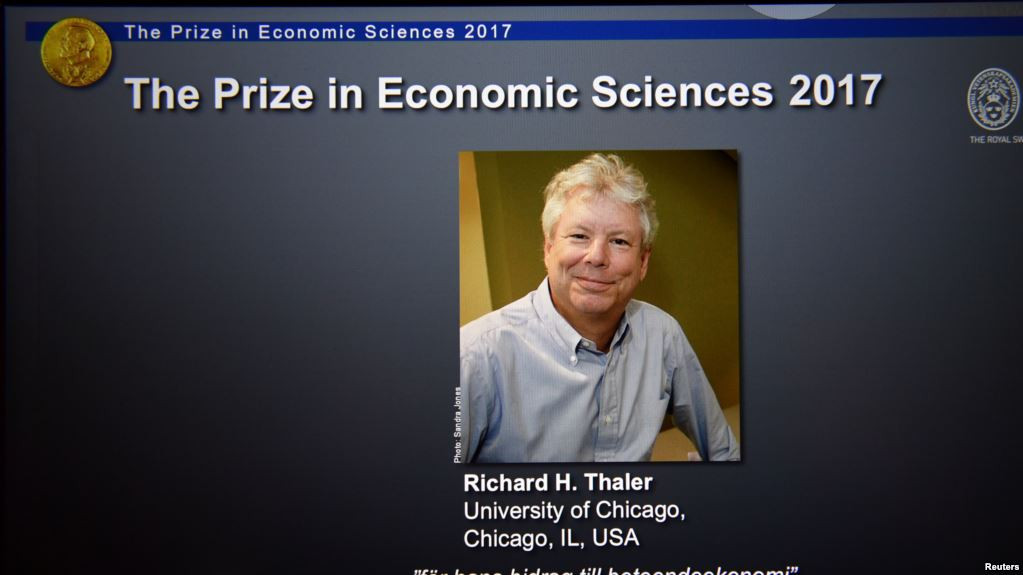 Giáo sư Richard Thaler- chủ nhân giải Nobel Kinh tế 2017. Ảnh: Reuters
