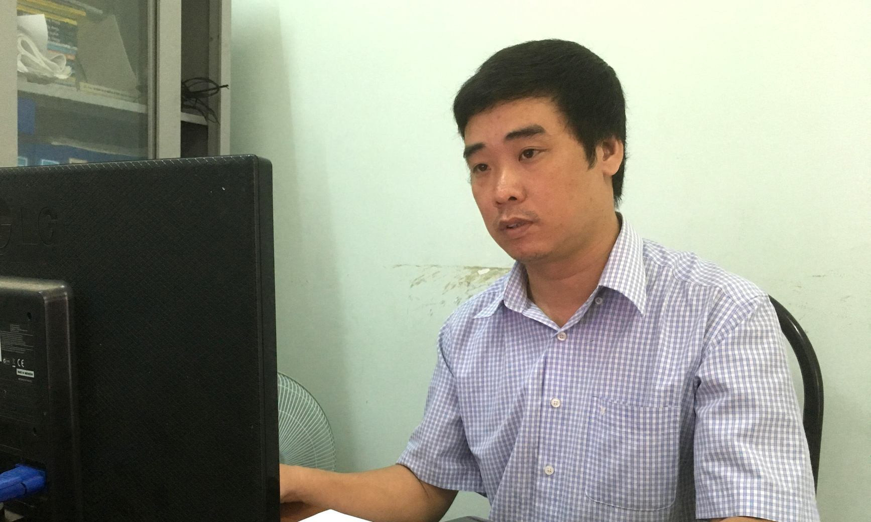Anh Lê Quang Lưu - Chủ nhân của ứng dụng nhận diện và truy xuất nguồn gốc sâm Quảng Nam. Ảnh: PHAN VINH