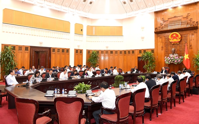 Quang cảnh buổi làm việc. Ảnh: VGP