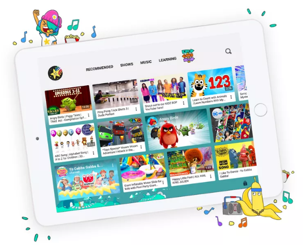 Giao diện phiên bản mới của YouTube Kids