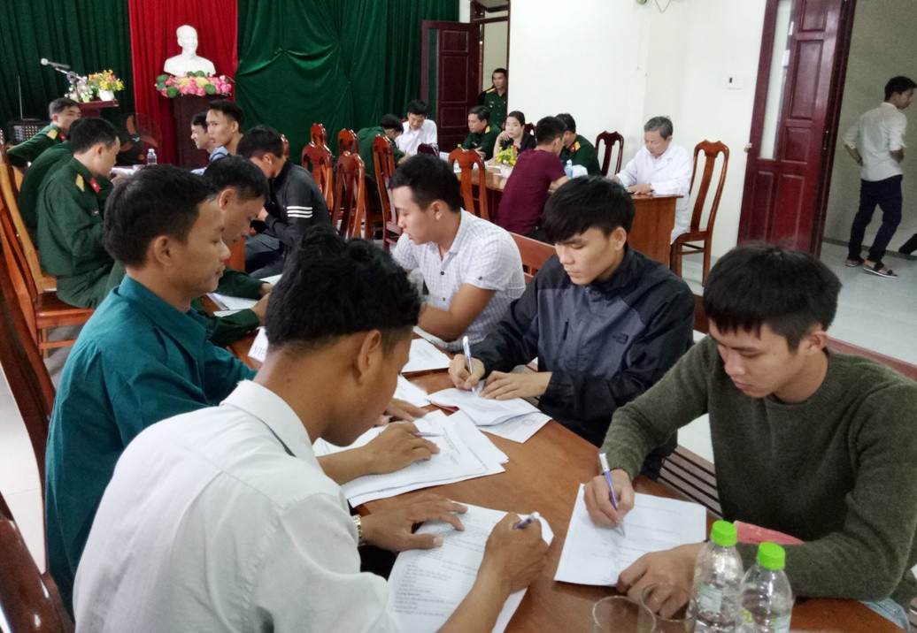 Phú Ninh tổ chức khám sức khỏe NVQS chặt chẽ đúng quy định.