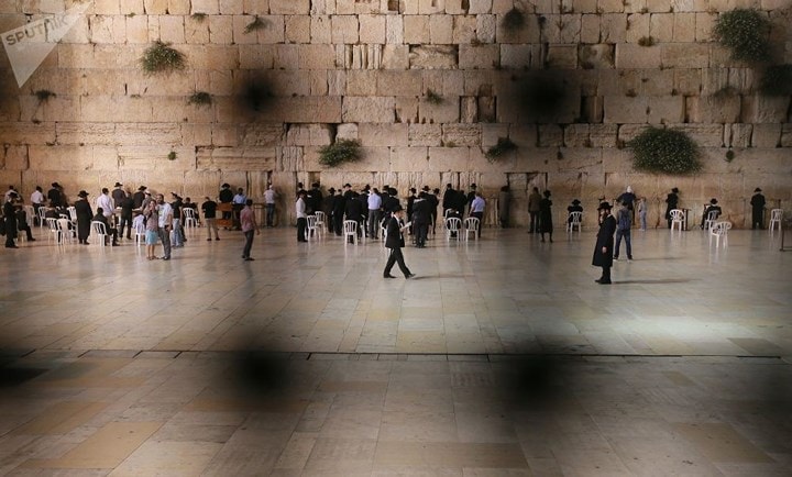 Khu vực Bức tường phía Tây tại khu vực Thành cổ ở Jerusalem. Ảnh: Sputnik