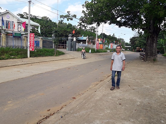 Khu trung tâm xã Tiên Sơn. Ảnh: P.H