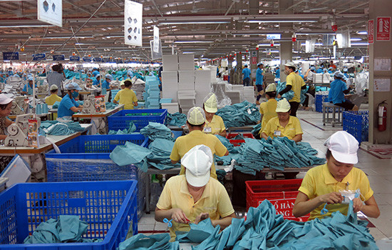 Nhà máy dệt may Panko tại KCN Tam Thăng.Ảnh: T.D