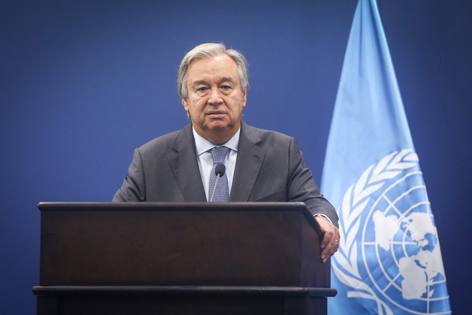 Tổng thư ký Liên hiệp quốc Antonio Guterres.  Ảnh: yesterdaysprophecy.