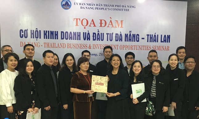 Tọa đàm cơ hội kinh doanh và đầu tư Đà Nẵng - Thái Lan nhằm thúc đẩy xúc tiến đầu tư của doanh nghiệp Thái Lan vào Đà Nẵng. Ảnh: THÀNH LÂN