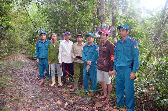 Cuộc sống người dân miền núi bắt đầu thay đổi từ ngày được nhận giao khoán bảo vệ rừng qua chi trả dịch vụ môi trường rừng.    Ảnh: HỮU PHÚC