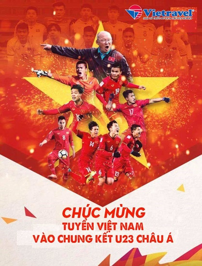 Cháy hết mình cùng đội tuyển U23 Việt Nam cùng Vietravel