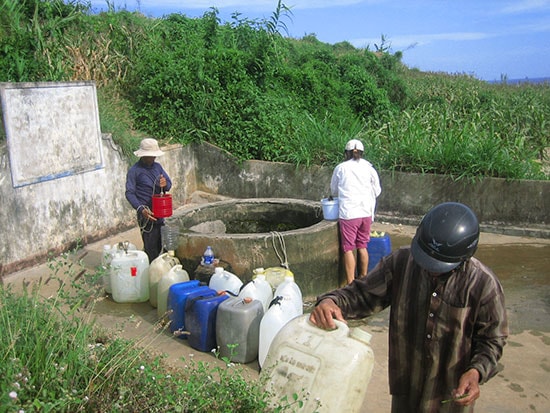 Giếng Gia Long trên đảo Lý Sơn. Ảnh: TRẦN ĐĂNG