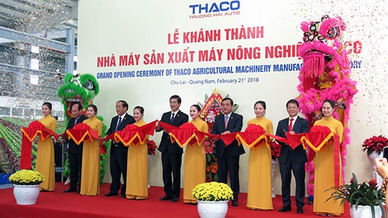 Khánh thành nhà máy sản xuất máy nông nghiệp.