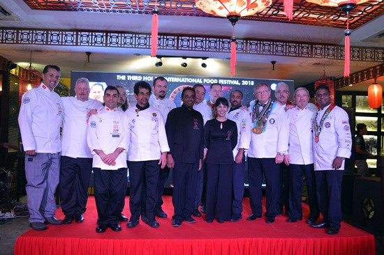 Famous chefs at the 3rd Hoi An International Food Festival 2018.