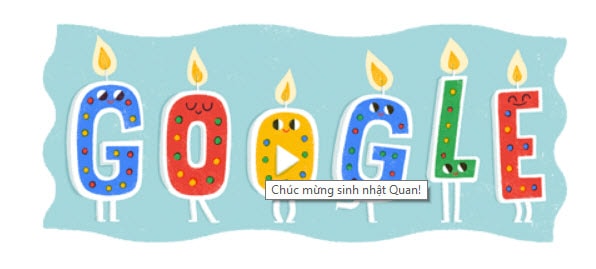 Google chúc mừng sinh nhật tác giả