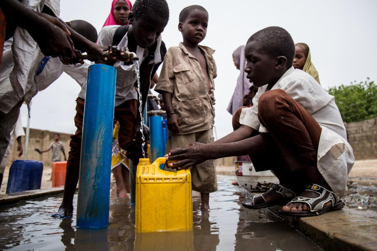 Châu Phi đối đang đối mặt với khủng hoảng nước sạch. Ảnh: UNICEF