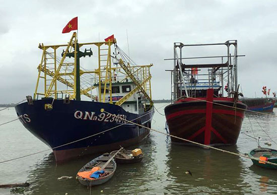 Tàu cá đóng mới tại huyện Duy Xuyên do Agribank Quảng Nam đầu tư vốn cho khách hàng Lê Tuyến với tổng giá trị 16 tỷ đồng.