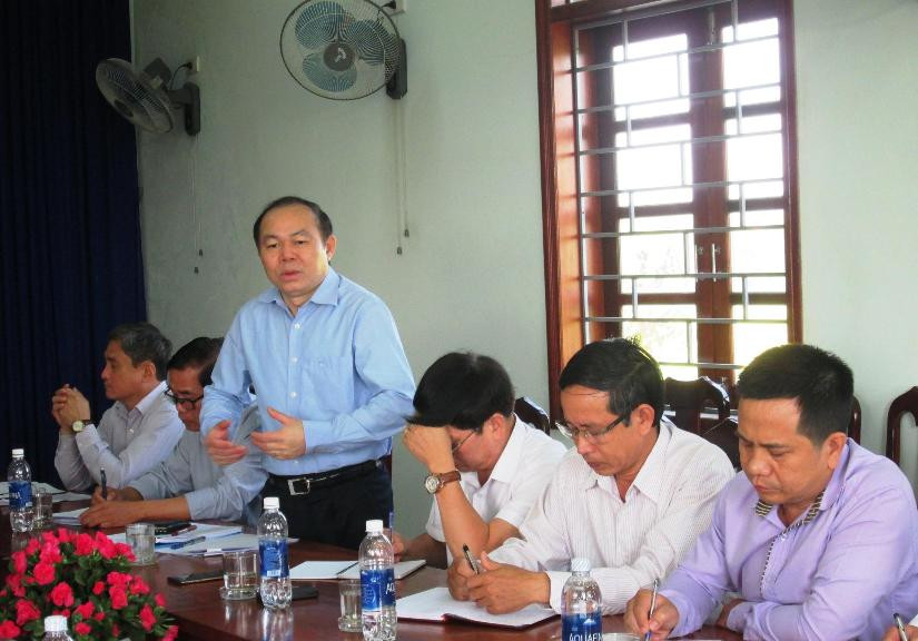Ông Nguyễn Ngọc Bảo – Chủ tịch Liên minh Hợp tác xã Việt Nam phát biểu chỉ đạo tại cuộc làm việc.  Ảnh: VĂN SỰ