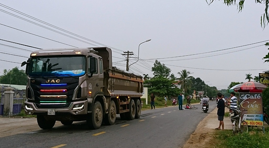 Hiện trường vụ tai nạn. Ảnh: Q.C