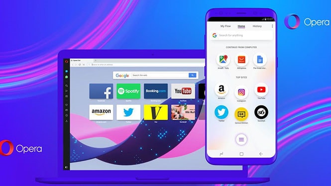 Opera Touch có khả năng đồng bộ liền mạch giữa thiết bị di động và PC 