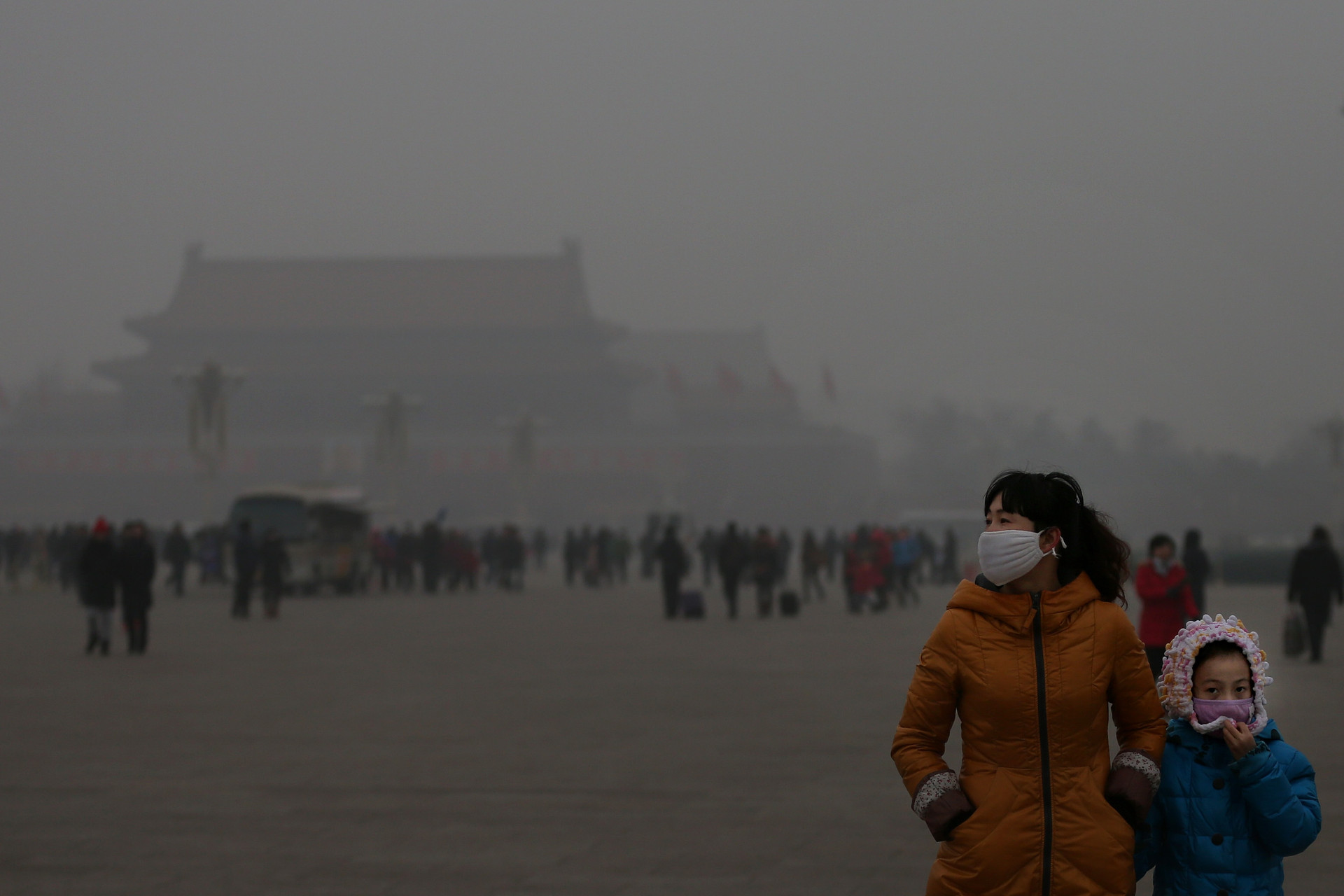 Ô nhiễm không khí tại Bắc Kinh, Trung Quốc. Ảnh: breakingenergy