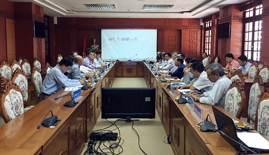   The scene of meeting. Photo: quangnam.gov.vn