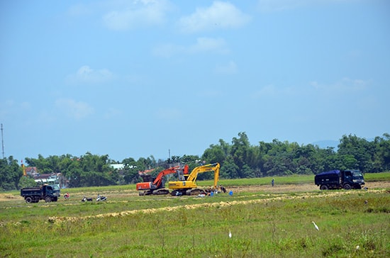 Hầu hết địa phương đăng ký sử dụng đất nhiều nhưng thực hiện rất thấp.Ảnh: HỮU PHÚC