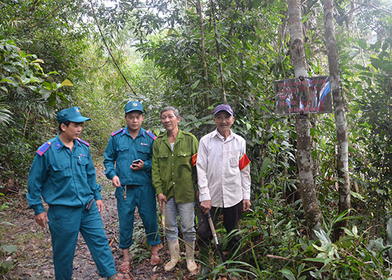  Tại lâm phận rừng phòng hộ Sông  Kôn (Đông Giang) được giao cho nhóm hộ bảo vệ rừng. 