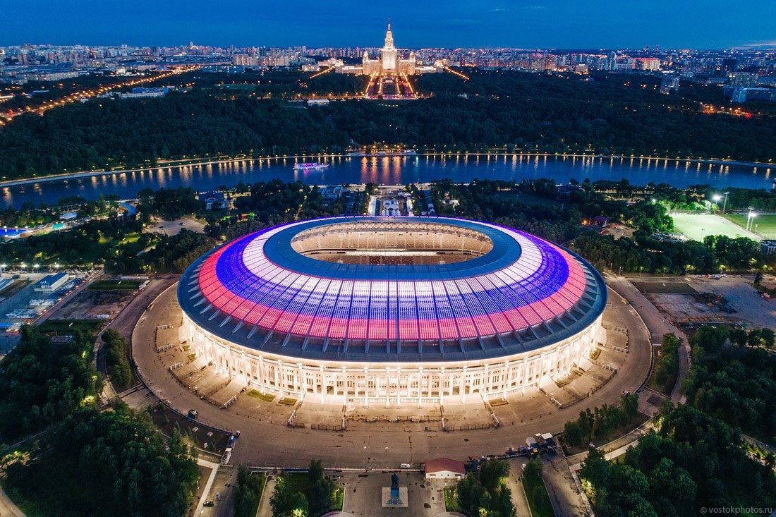 SVĐ Luzhniki- nơi diễn ra trận khai mạc vòng chung kết World Cup 2018. Ảnh: RussiaEmbassy