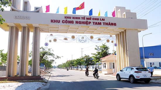 Khu công nghiệp Tam Thăng đã được lấp đầy dự án.