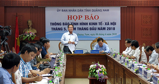 Quang cảnh cuộc họp báo chiều ngày 6.6.2018