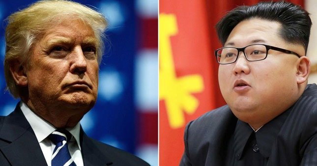 Tổng thống Mỹ Donald Trump (trái) sẽ đến Singapore sớm để chuẩn bị gặp gỡ nhà lãnh đạo Triều Tiên Kim Jong-un. Ảnh: Getty Images