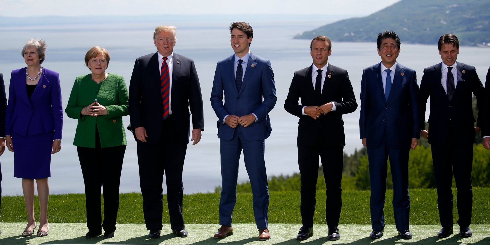 Các nhà lãnh đạo G7 tại Canada. Ảnh: Reuters