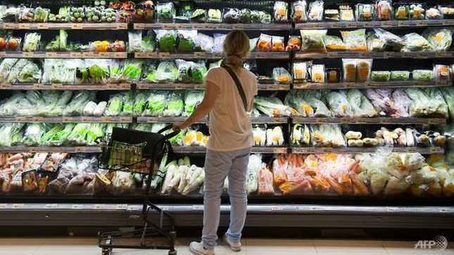 Bao bì sản phẩm tại các siêu thị phần lớn là nhựa.