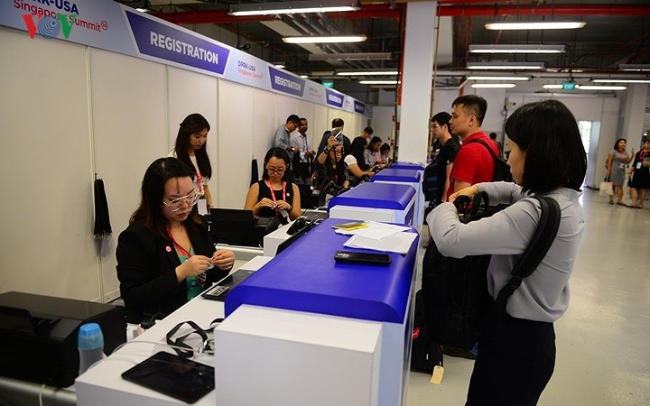 Trung tâm báo chí (IMC) được đặt tại toà nhà F1 Pit, nơi từng diễn ra chặng đua công thức 1 Singapore.